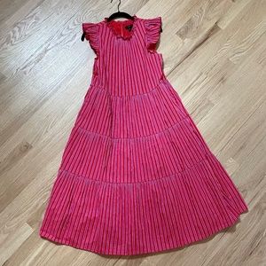 J. Crew Seersucker Midi Dress